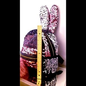 Bunny ear Sequin backpack